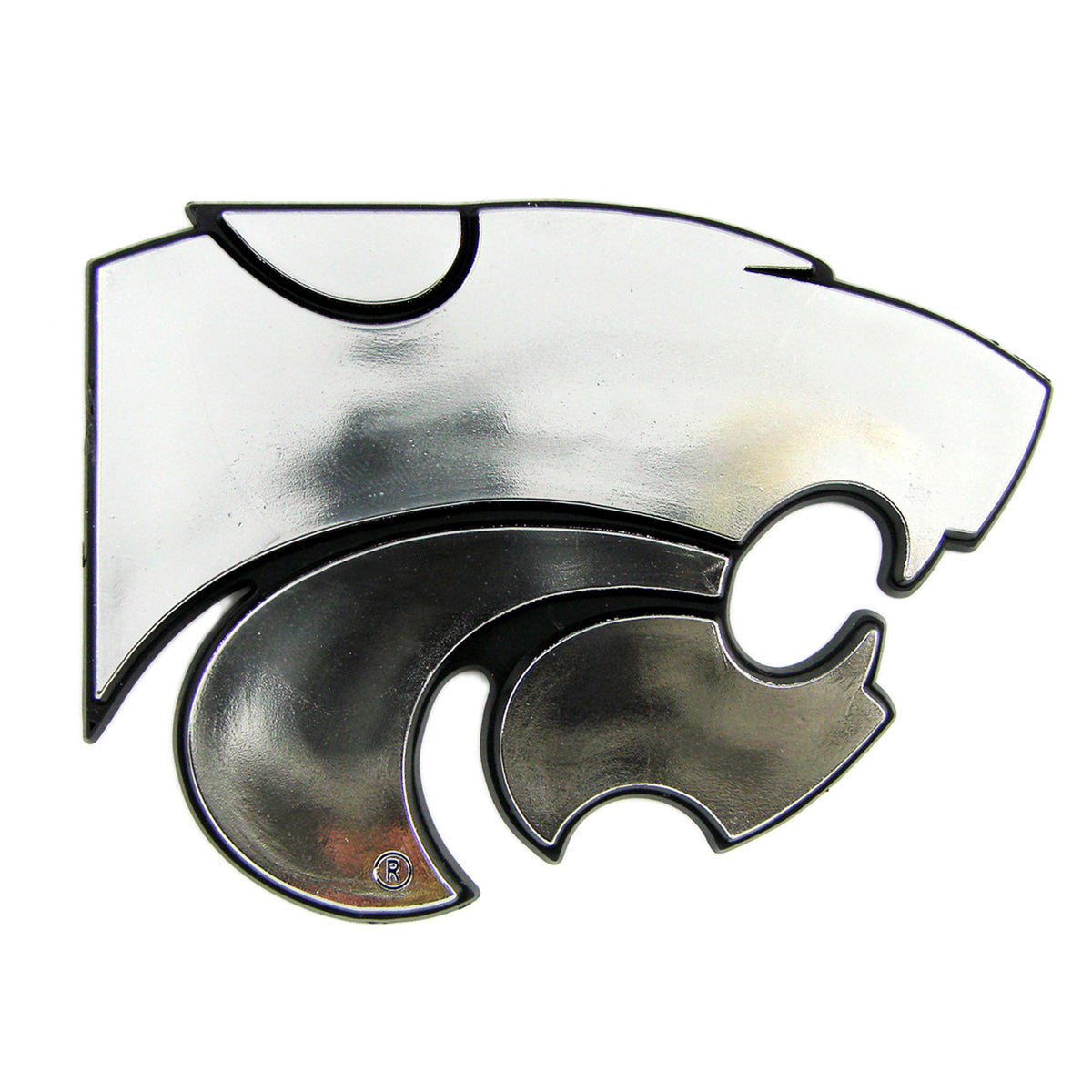 Kansas State Wildcats Molded Chrome Plastic Emblem