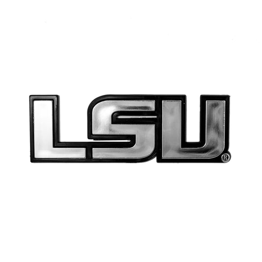 LSU Tigers Molded Chrome Plastic Emblem