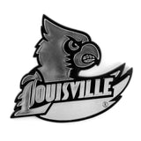 Louisville Cardinals Molded Chrome Plastic Emblem