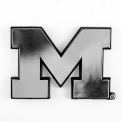 Michigan Wolverines Molded Chrome Plastic Emblem