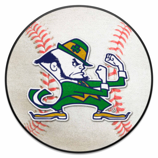 Notre Dame Fighting Irish Baseball Rug - 27in. Diameter, Leprechaun