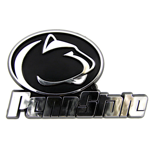 Penn State Nittany Lions Molded Chrome Plastic Emblem