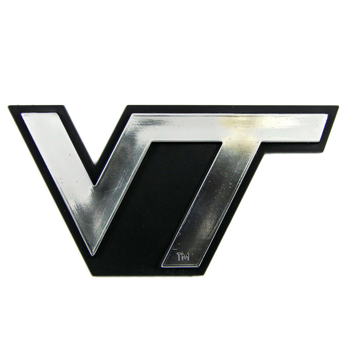 Virginia Tech Hokies Molded Chrome Plastic Emblem