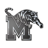 Memphis Tigers Molded Chrome Plastic Emblem