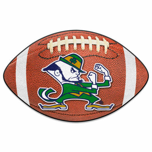 Notre Dame Fighting Irish Football Rug - 20.5in. x 32.5in., Leprechaun