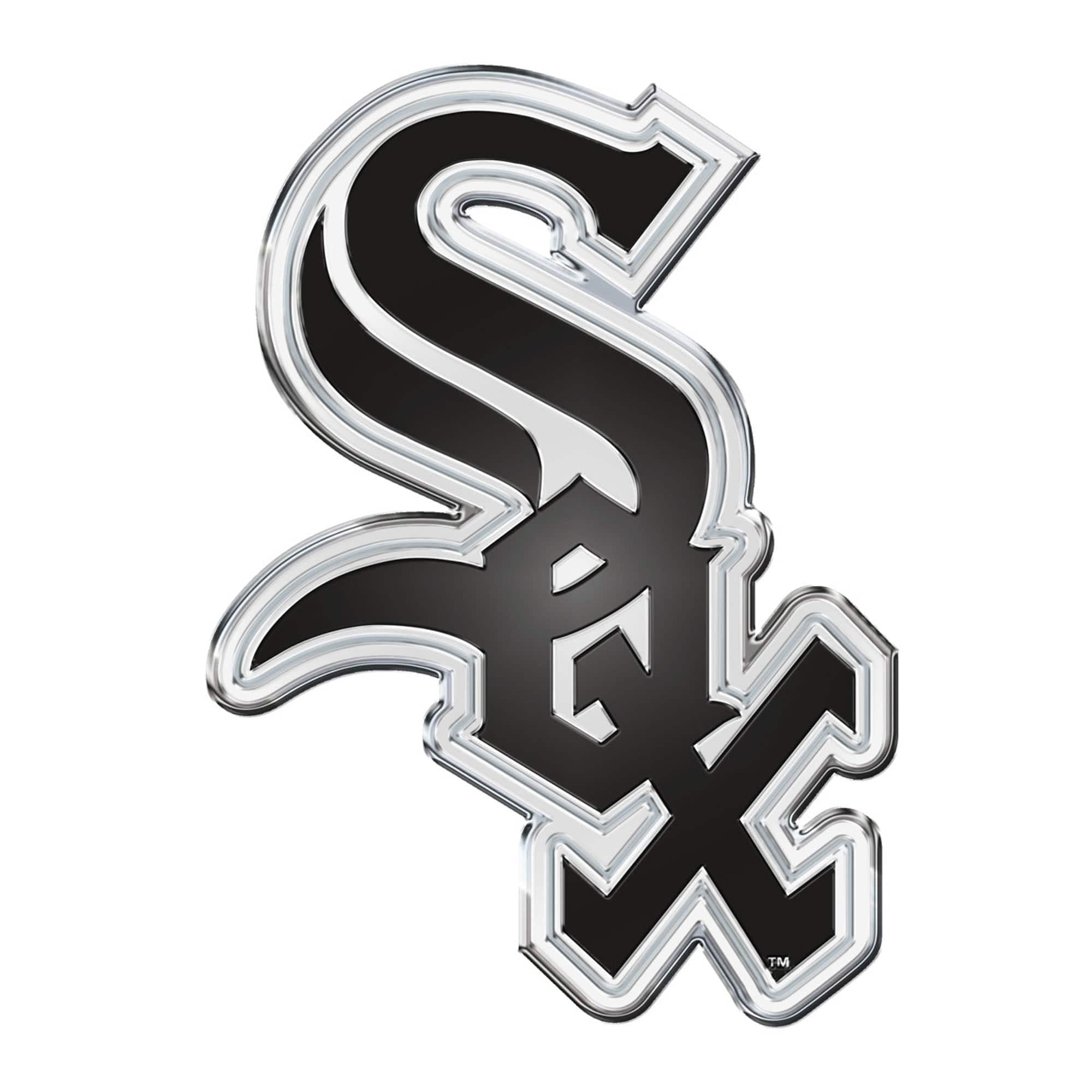 Chicago White Sox Heavy Duty Aluminum Embossed Color Emblem - Chicago White Sox