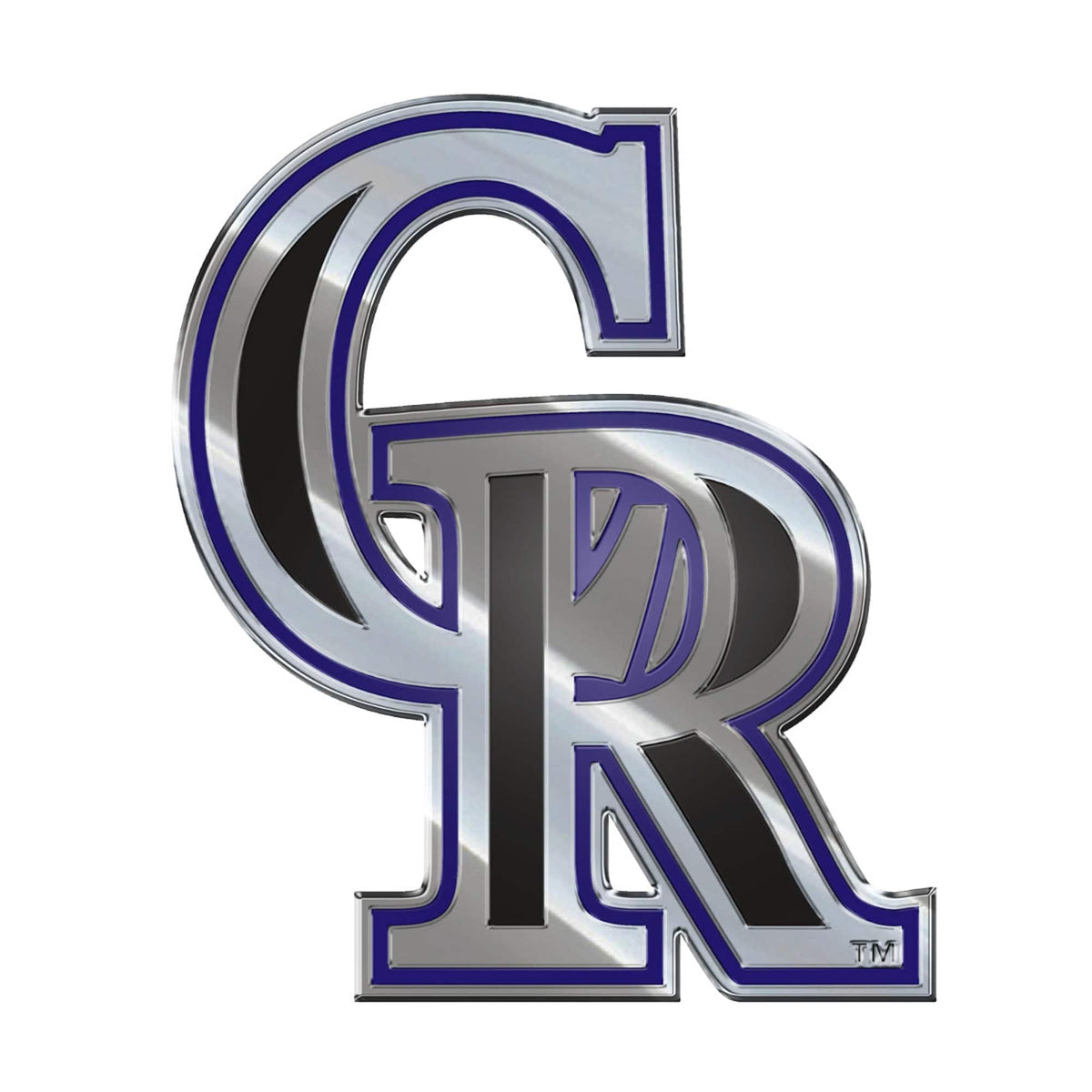 Colorado Rockies Heavy Duty Aluminum Embossed Color Emblem - Colorado Rockies