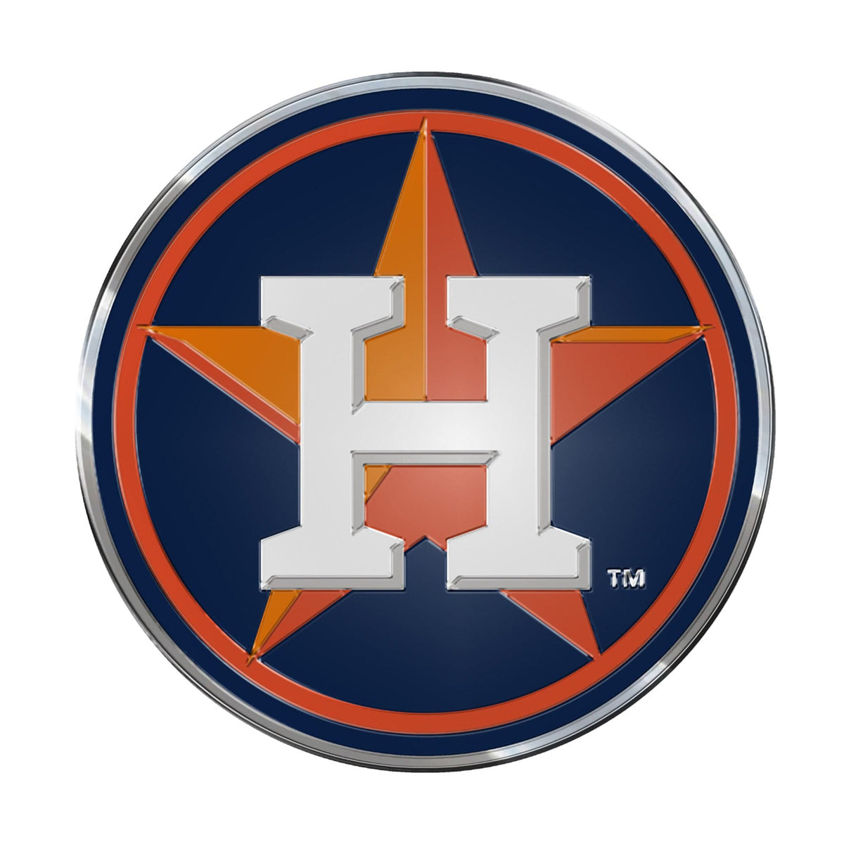 Houston Astros Heavy Duty Aluminum Embossed Color Emblem - Houston Astros