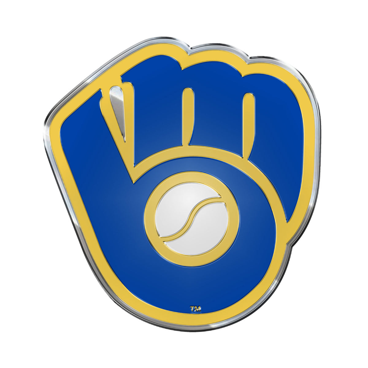 Milwaukee Brewers Heavy Duty Aluminum Embossed Color Emblem