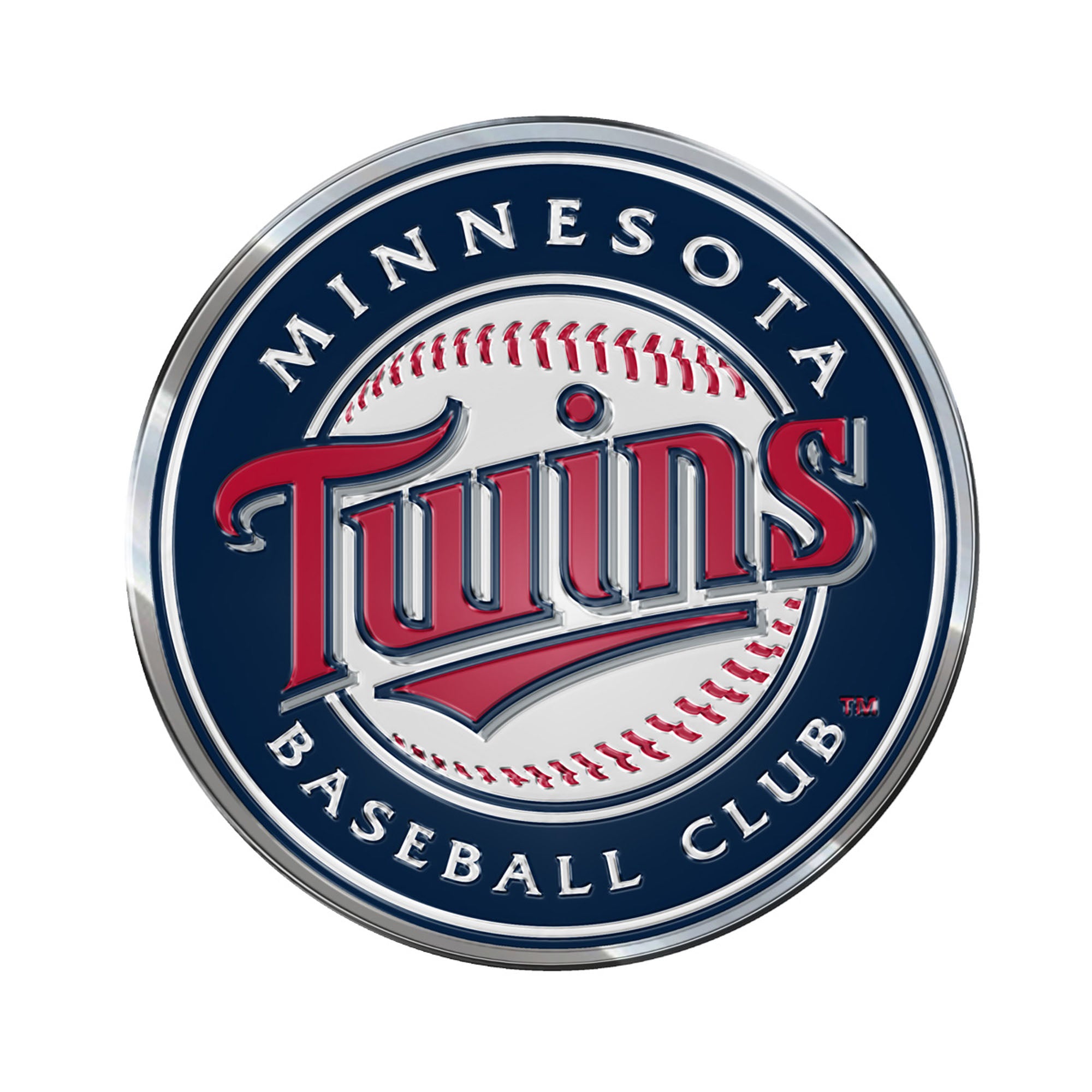 Minnesota Twins Heavy Duty Aluminum Embossed Color Emblem