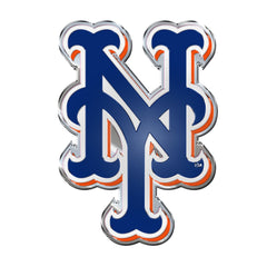 New York Mets Heavy Duty Aluminum Embossed Color Emblem