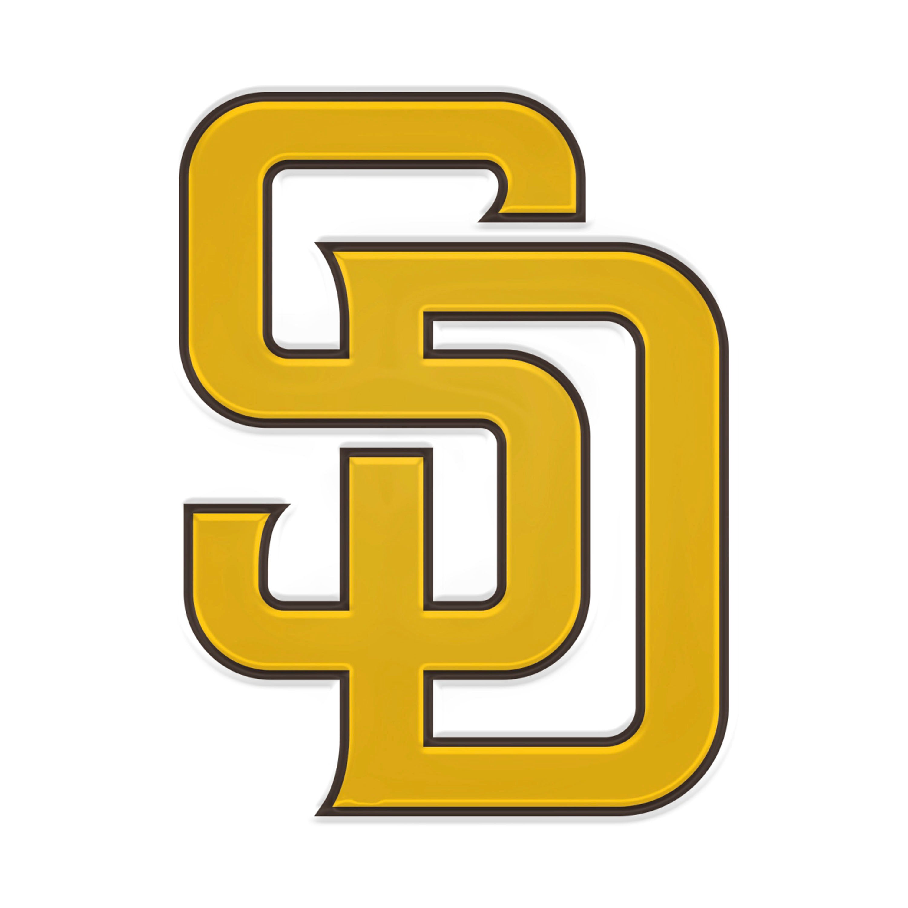 San Diego Padres Heavy Duty Aluminum Embossed Color Emblem