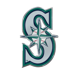 Seattle Mariners Heavy Duty Aluminum Embossed Color Emblem