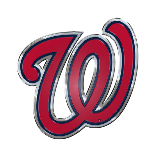 Washington Nationals Heavy Duty Aluminum Embossed Color Emblem