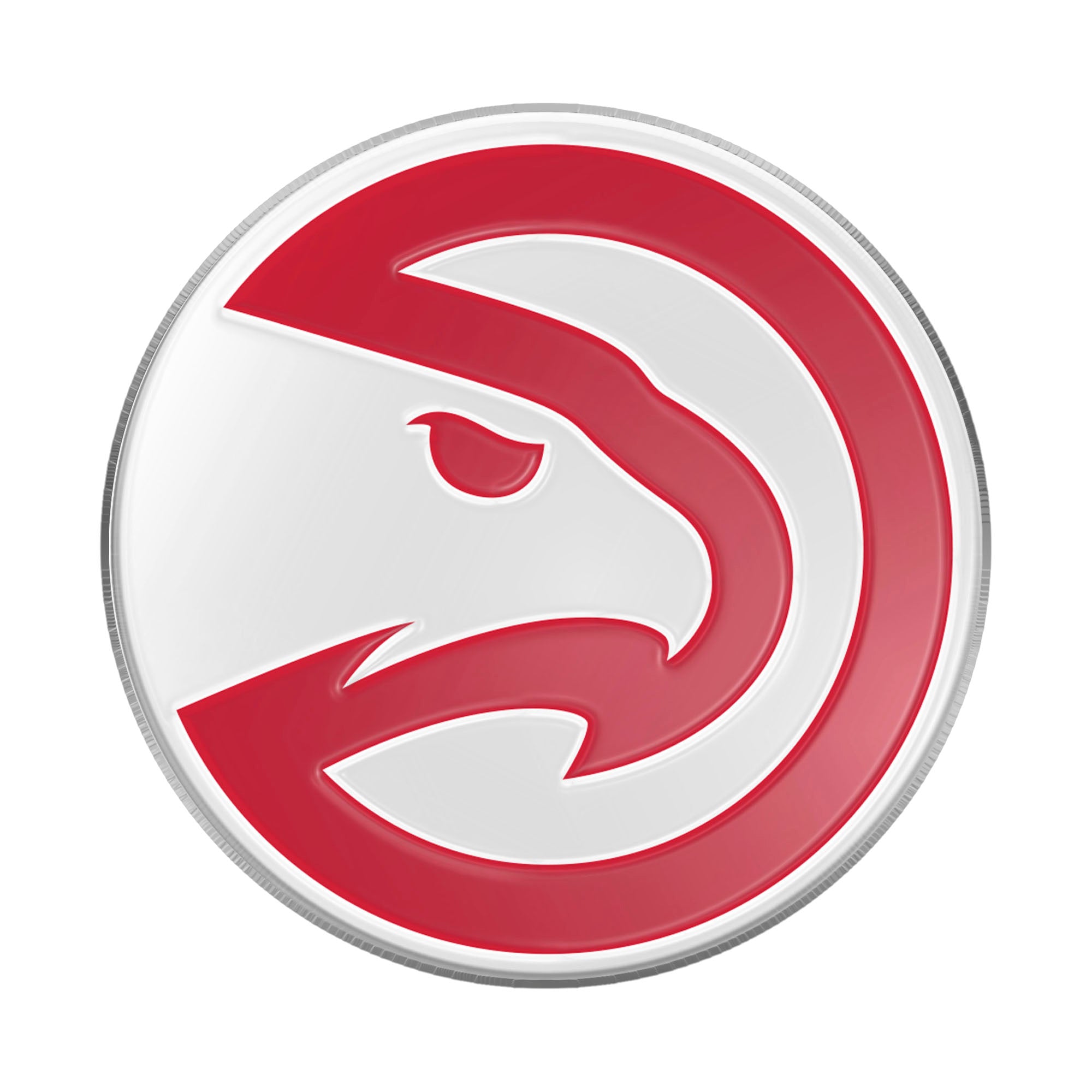 Atlanta Hawks Heavy Duty Aluminum Embossed Color Emblem - Atlanta Hawks