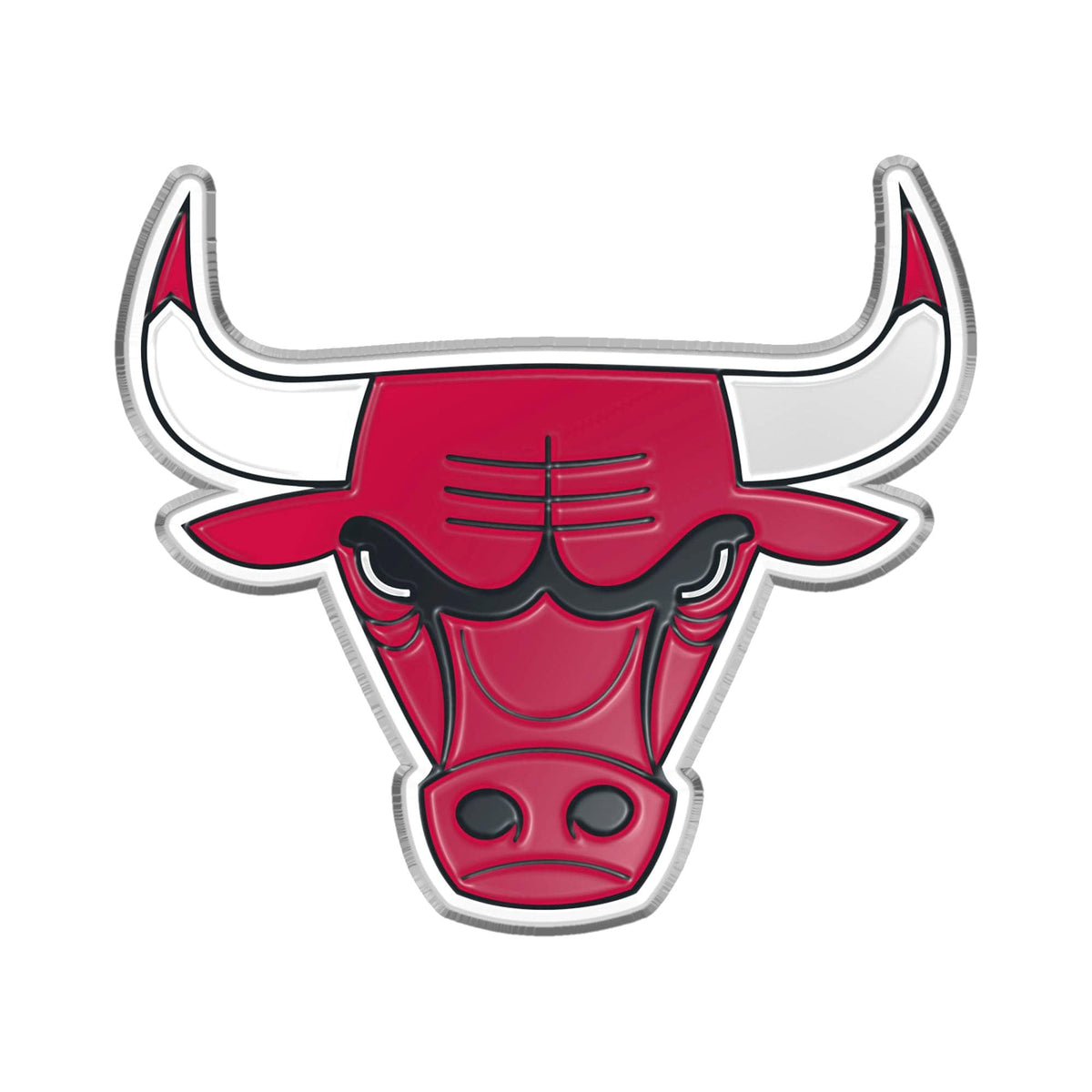 Chicago Bulls Heavy Duty Aluminum Embossed Color Emblem - Chicago Bulls