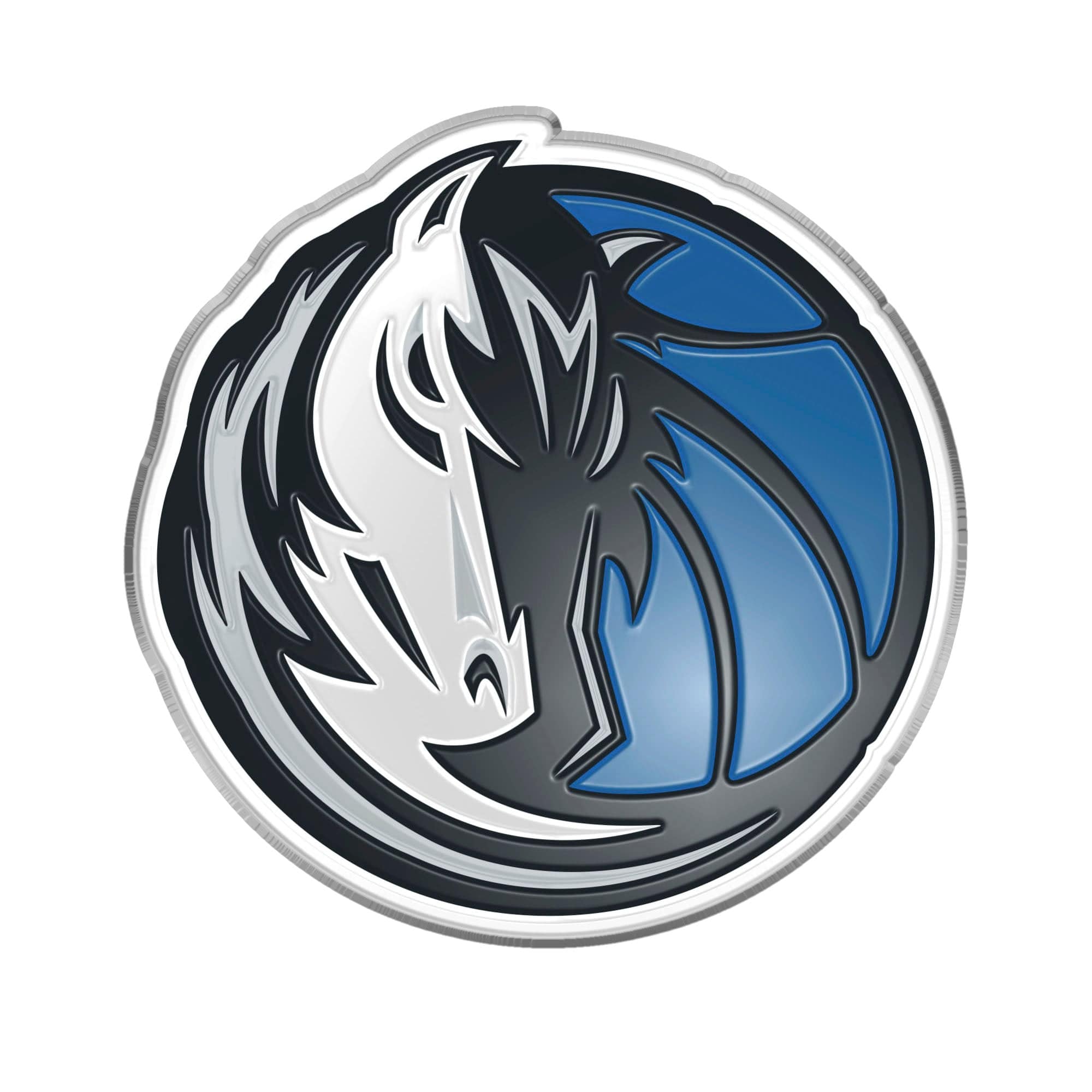 Dallas Mavericks Heavy Duty Aluminum Embossed Color Emblem - Dallas Mavericks