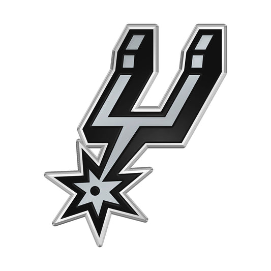 San Antonio Spurs Heavy Duty Aluminum Embossed Color Emblem