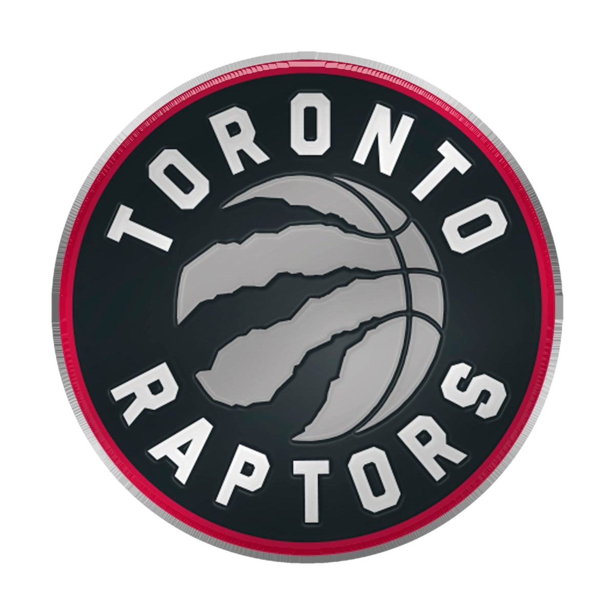 Toronto Raptors Heavy Duty Aluminum Embossed Color Emblem