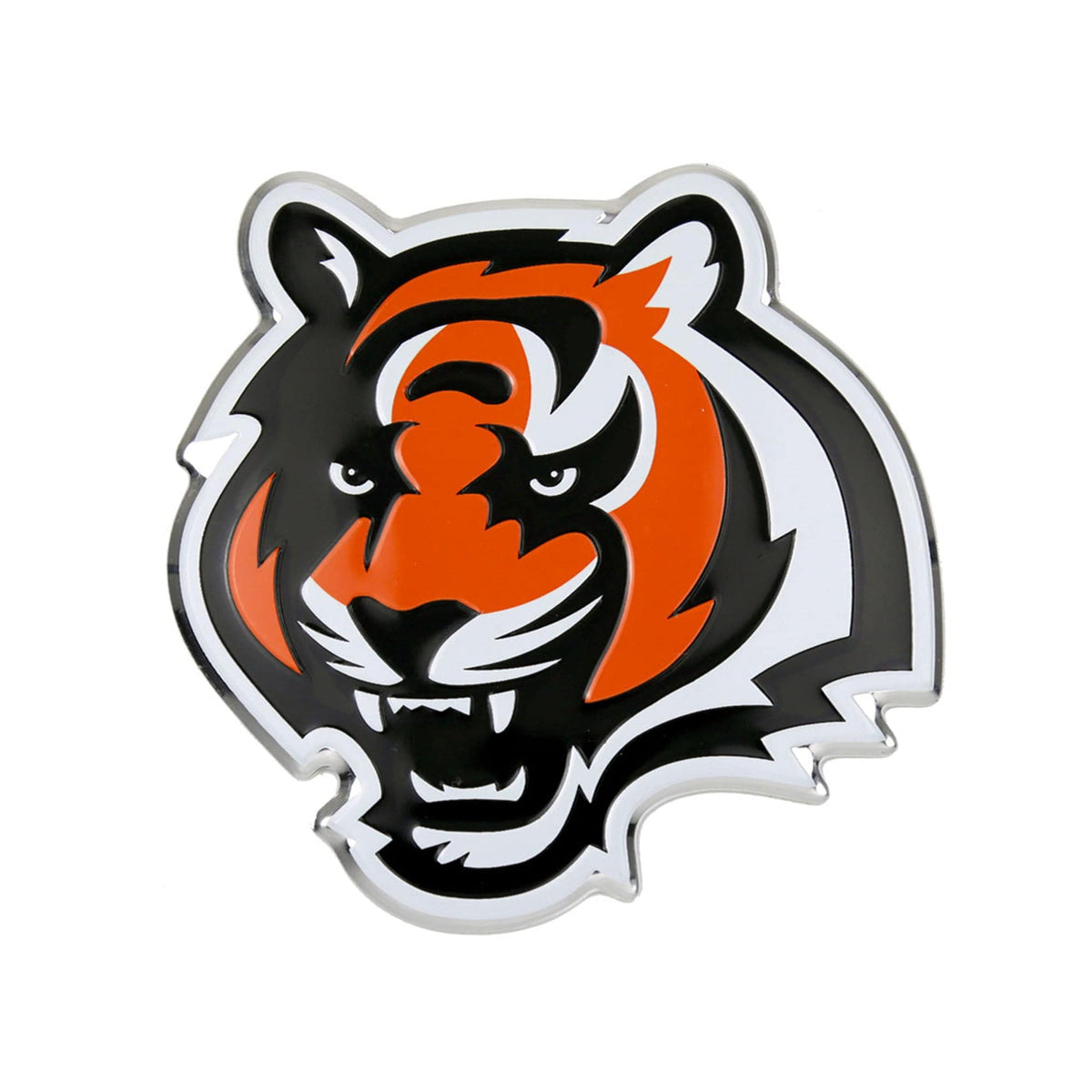 Cincinnati Bengals Heavy Duty Aluminum Embossed Color Emblem - Cincinnati Bengals