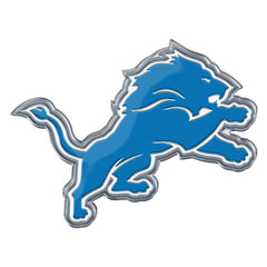 Detroit Lions Heavy Duty Aluminum Embossed Color Emblem