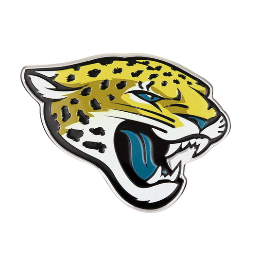 Jacksonville Jaguars Heavy Duty Aluminum Embossed Color Emblem - Jacksonville Jaguars