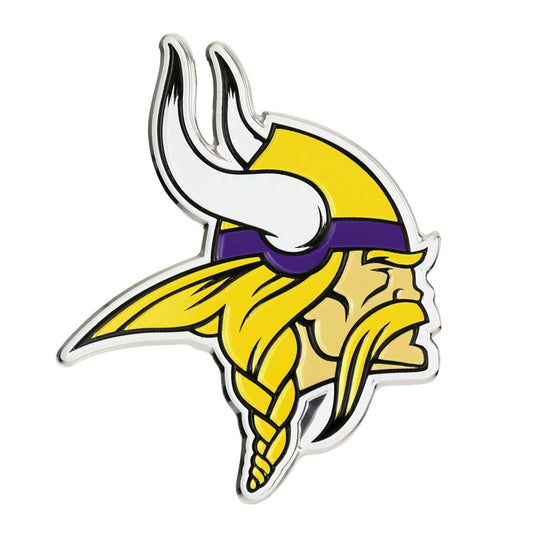 Minnesota Vikings Heavy Duty Aluminum Embossed Color Emblem