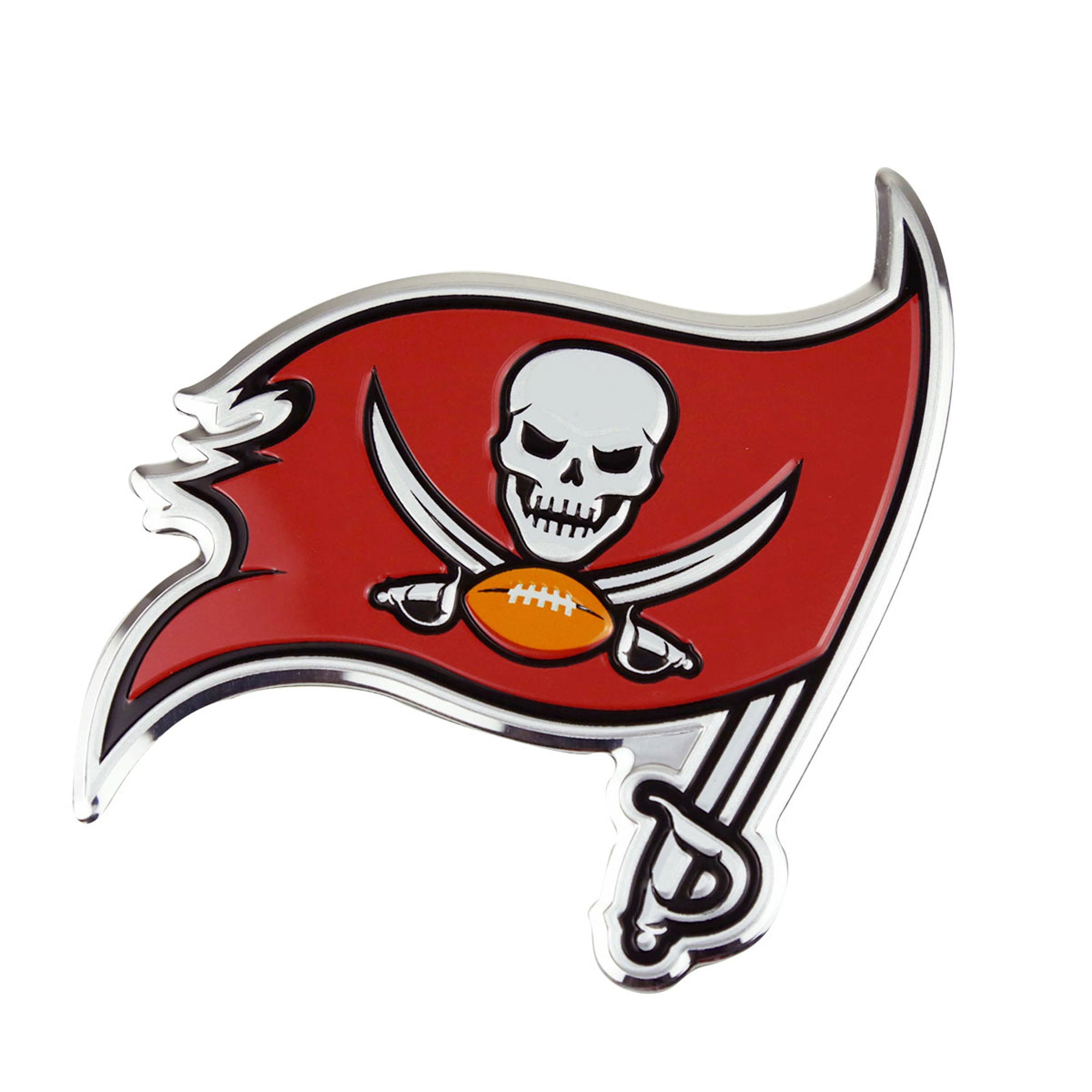 Tampa Bay Buccaneers Heavy Duty Aluminum Embossed Color Emblem