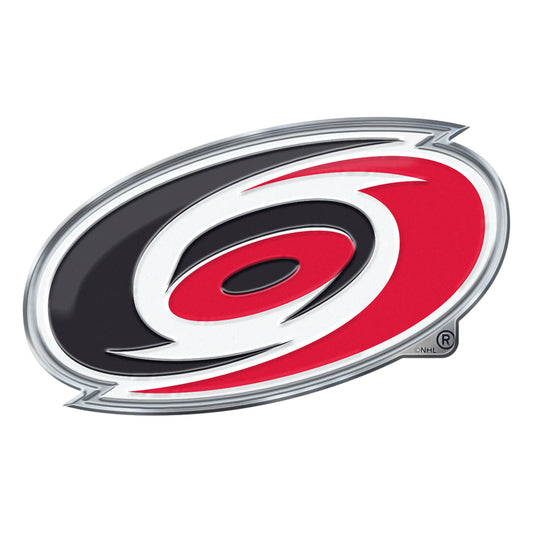 Carolina Hurricanes Heavy Duty Aluminum Embossed Color Emblem - Carolina Hurricanes