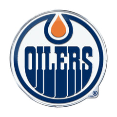 Edmonton Oilers Heavy Duty Aluminum Embossed Color Emblem