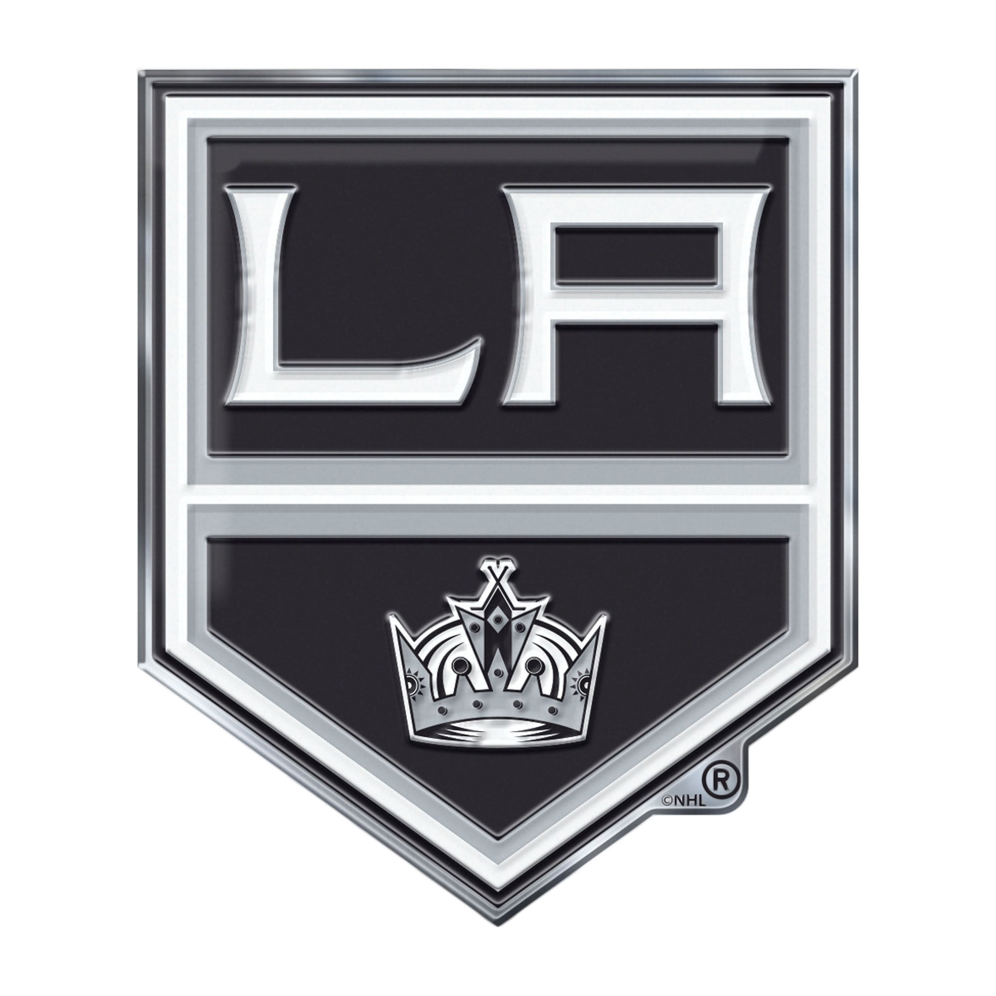 Los Angeles Kings Heavy Duty Aluminum Embossed Color Emblem