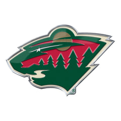 Minnesota Wild Heavy Duty Aluminum Embossed Color Emblem