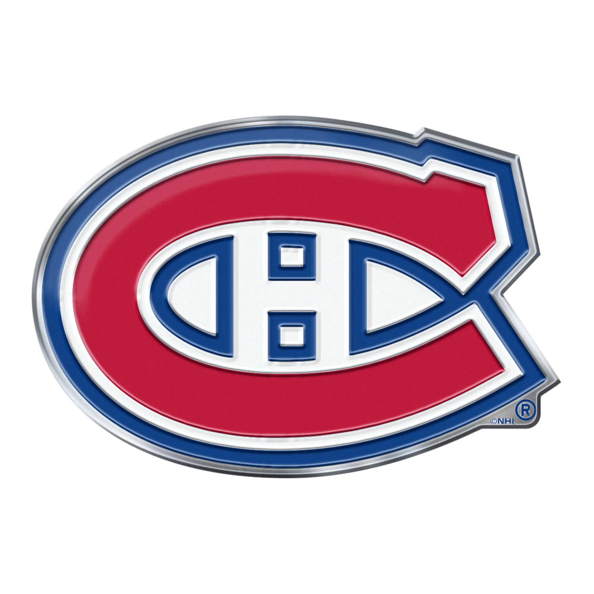 Montreal Canadiens Heavy Duty Aluminum Embossed Color Emblem