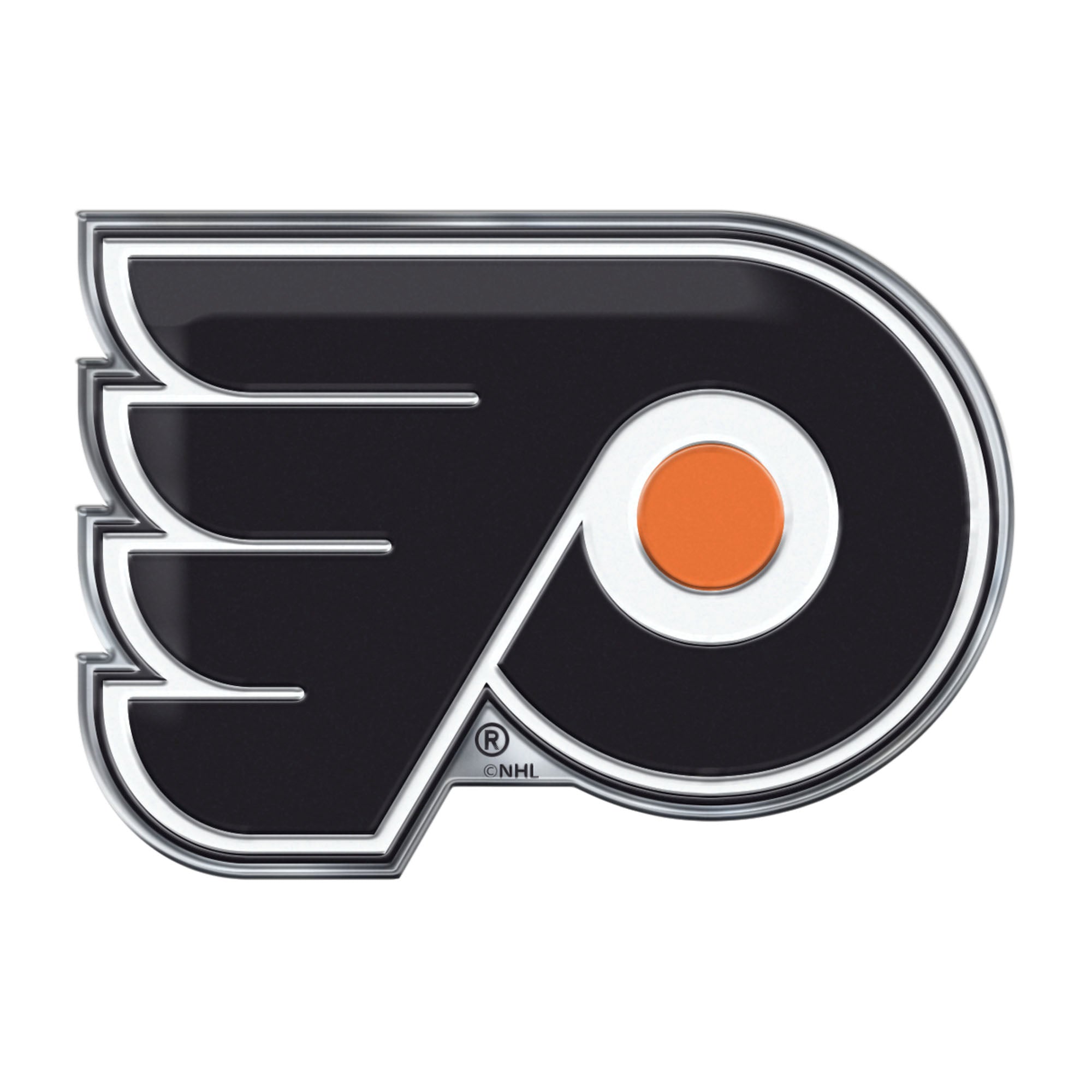 Philadelphia Flyers Heavy Duty Aluminum Embossed Color Emblem