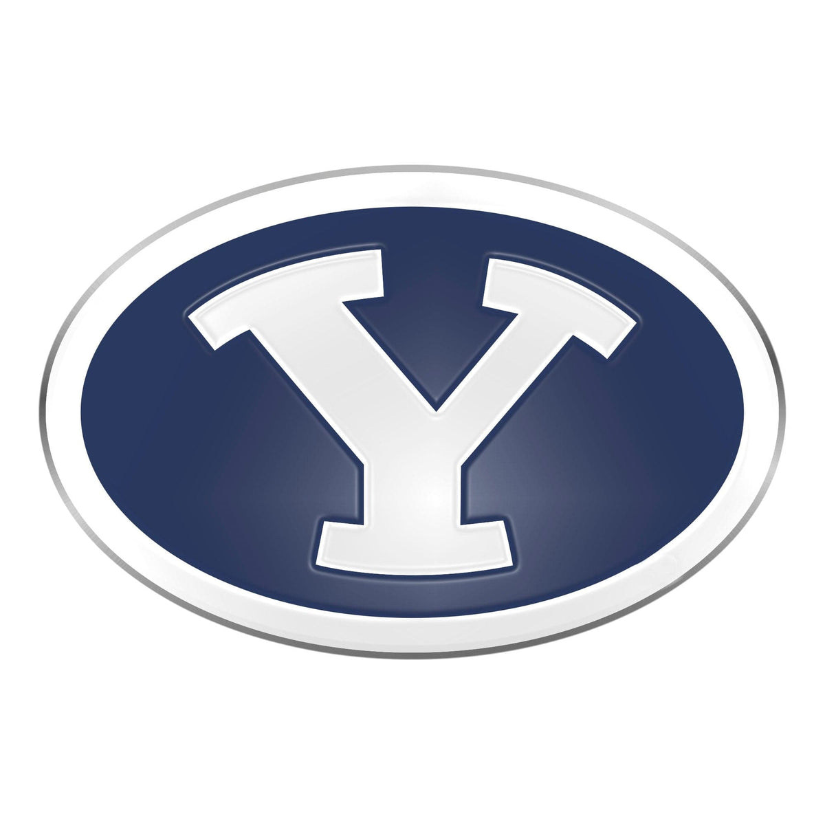 BYU Cougars Heavy Duty Aluminum Embossed Color Emblem - BYU