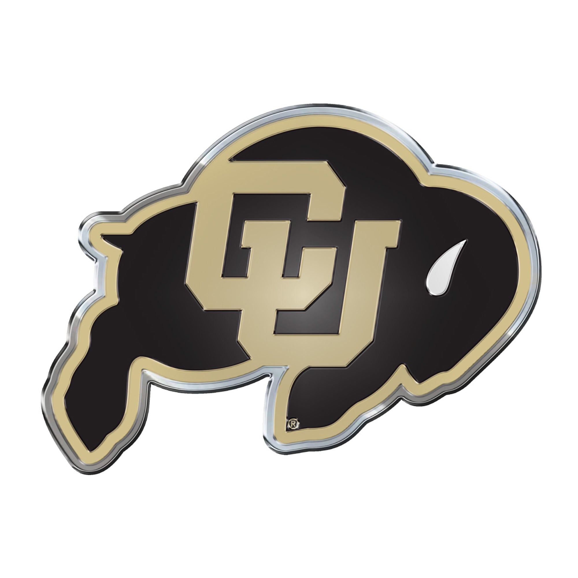 Colorado Buffaloes Heavy Duty Aluminum Embossed Color Emblem