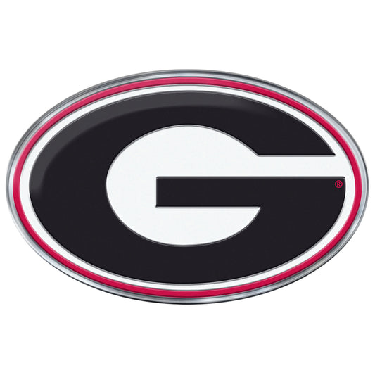 Georgia Bulldogs Heavy Duty Aluminum Embossed Color Emblem