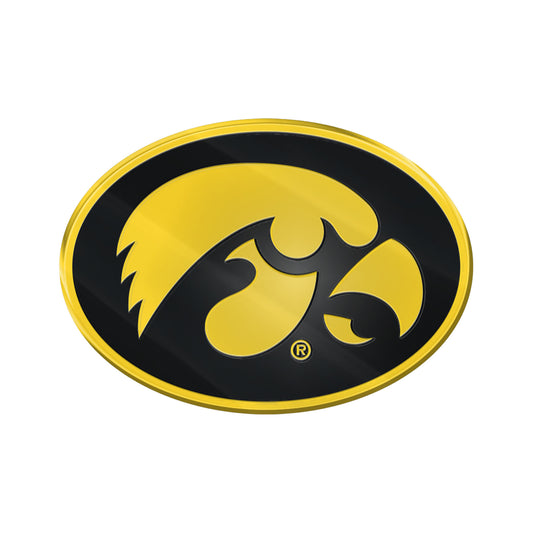 Iowa Hawkeyes Heavy Duty Aluminum Embossed Color Emblem