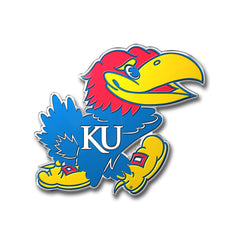 Kansas Jayhawks Heavy Duty Aluminum Embossed Color Emblem