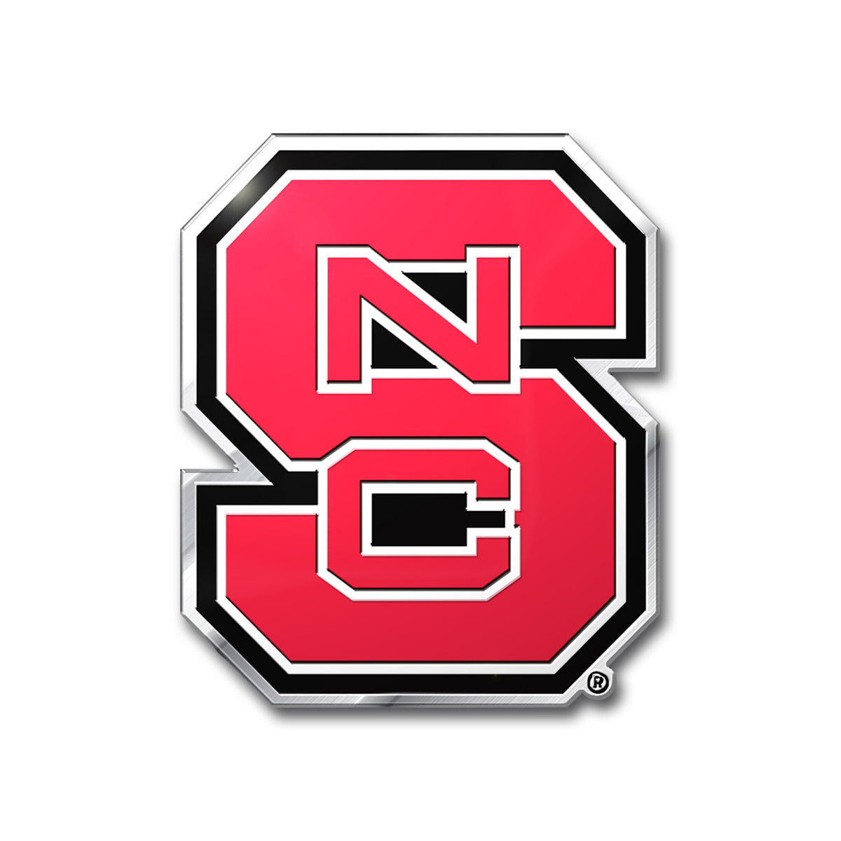 NC State Wolfpack Heavy Duty Aluminum Embossed Color Emblem