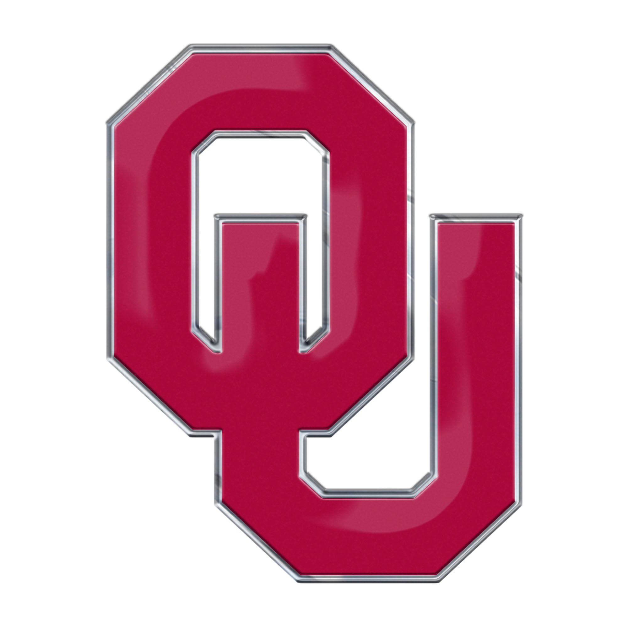 Oklahoma Sooners Heavy Duty Aluminum Embossed Color Emblem - Oklahoma