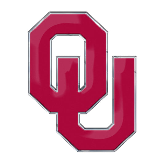 Oklahoma Sooners Heavy Duty Aluminum Embossed Color Emblem