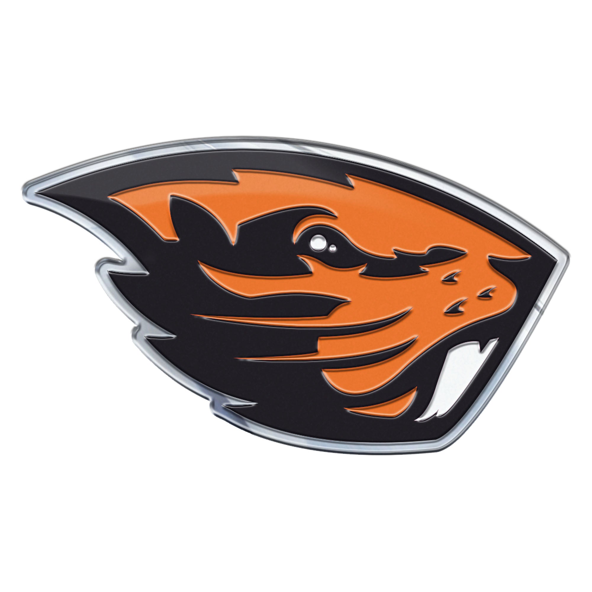 Oregon State Beavers Heavy Duty Aluminum Embossed Color Emblem