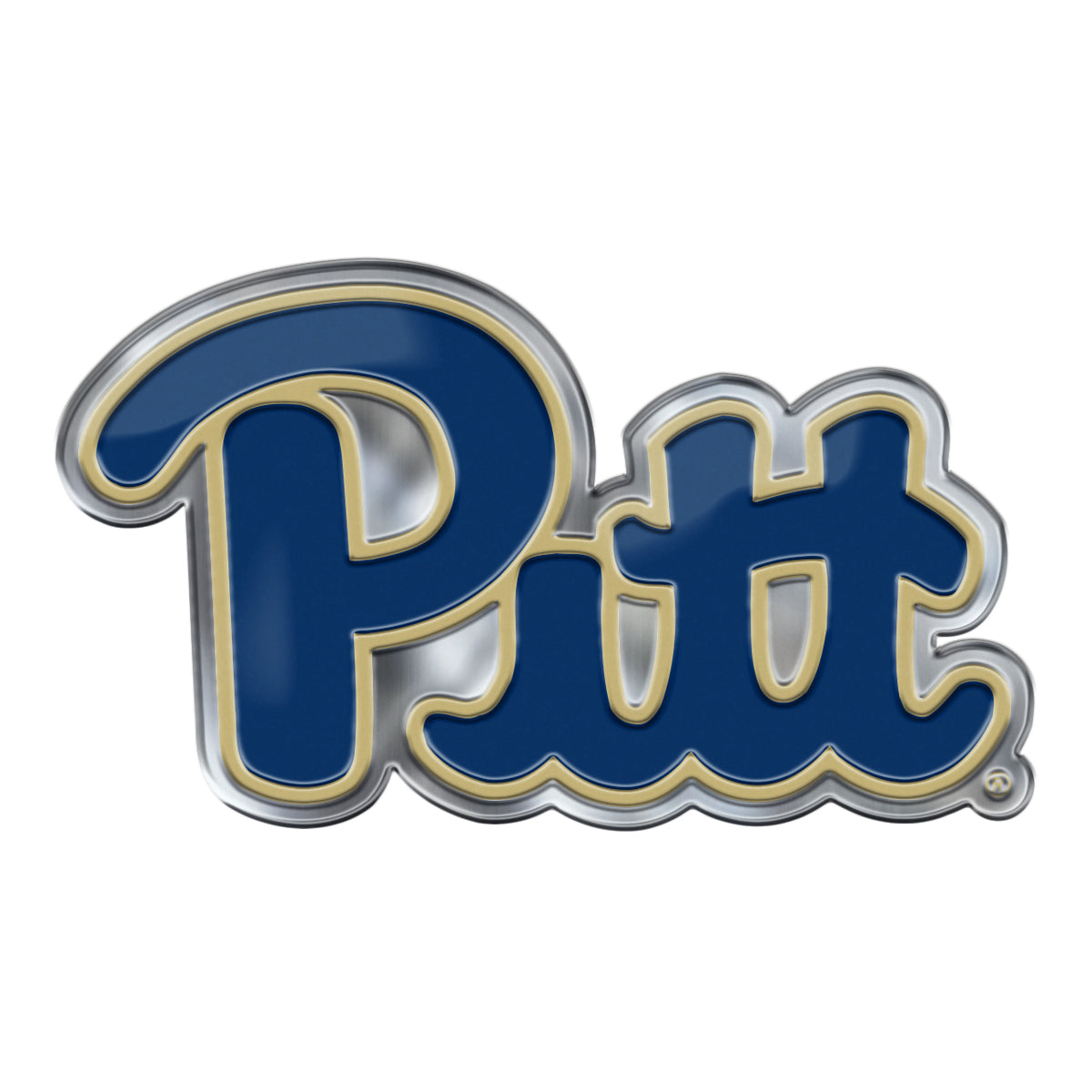 Pitt Panthers Heavy Duty Aluminum Embossed Color Emblem