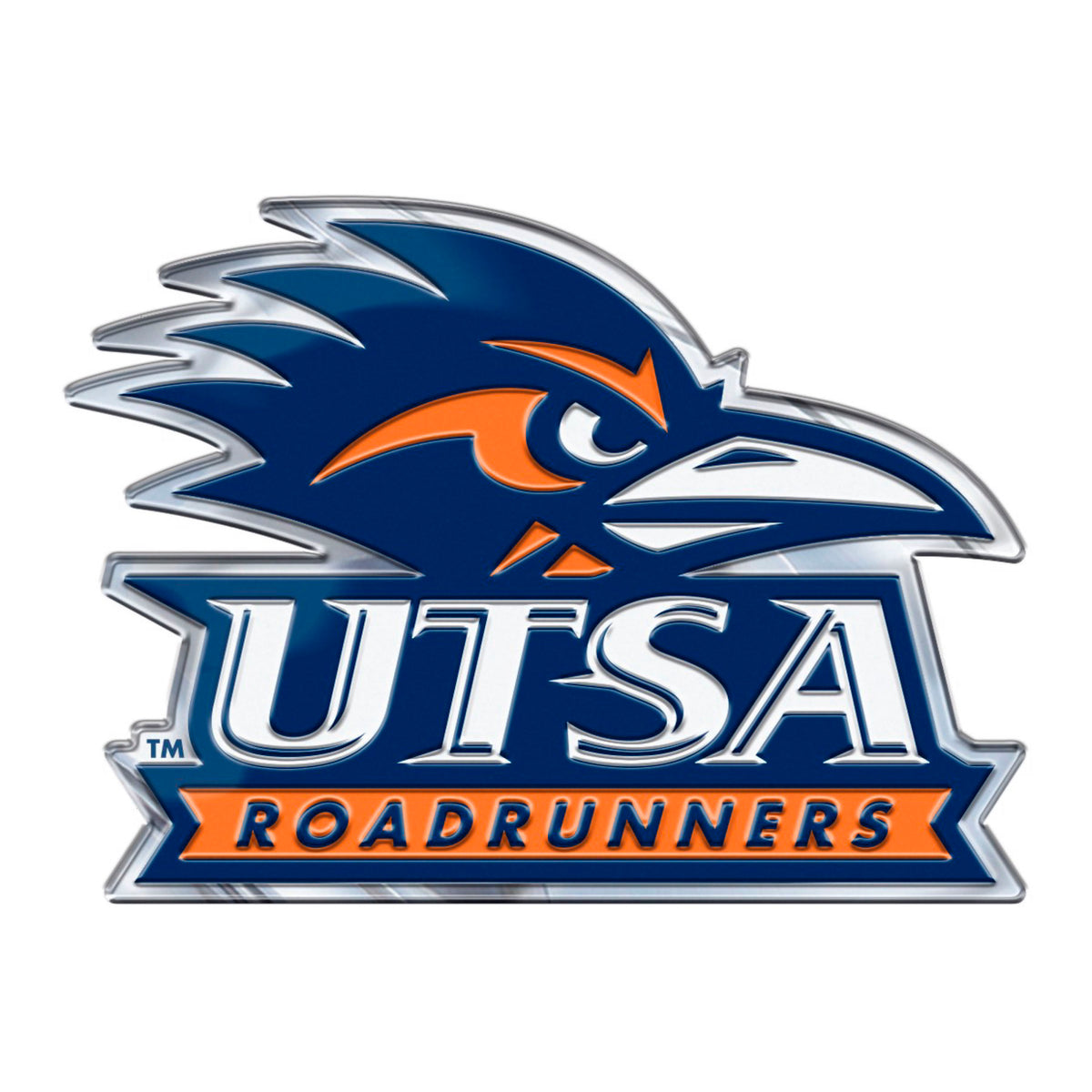 UTSA Roadrunners Heavy Duty Aluminum Embossed Color Emblem