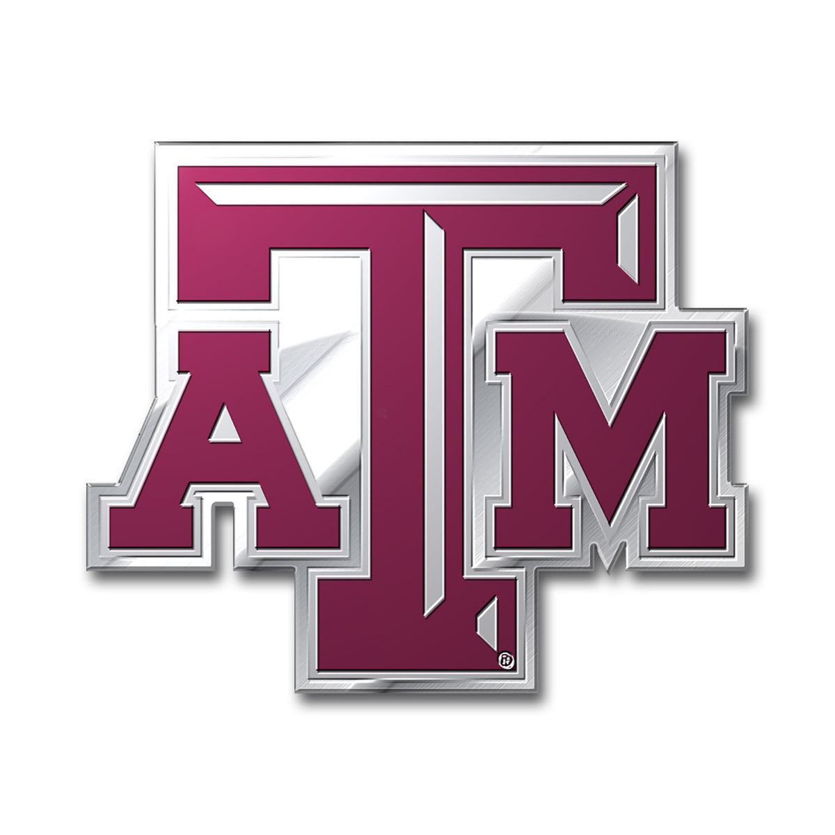 Texas A&M Aggies Heavy Duty Aluminum Embossed Color Emblem