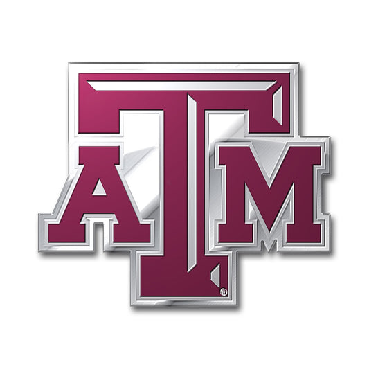 Texas A&M Aggies Heavy Duty Aluminum Embossed Color Emblem