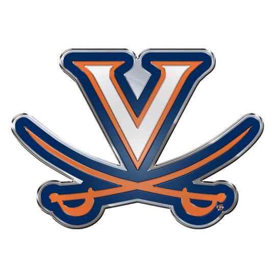 Virginia Cavaliers Heavy Duty Aluminum Embossed Color Emblem