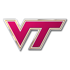 Virginia Tech Hokies Heavy Duty Aluminum Embossed Color Emblem