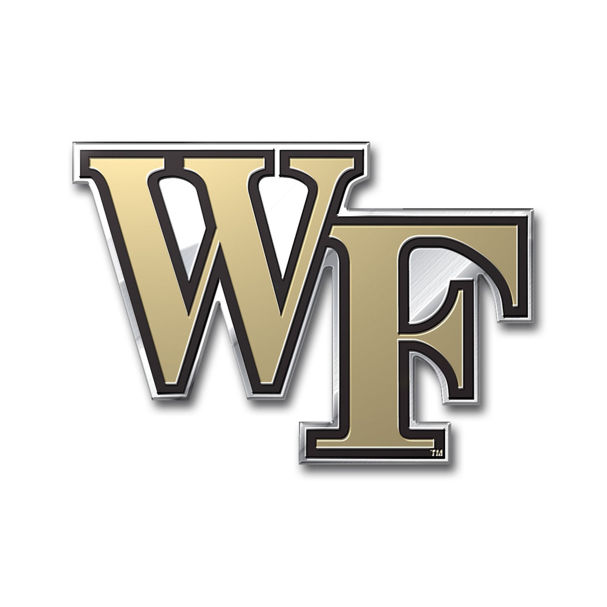 Wake Forest Demon Deacons Heavy Duty Aluminum Embossed Color Emblem